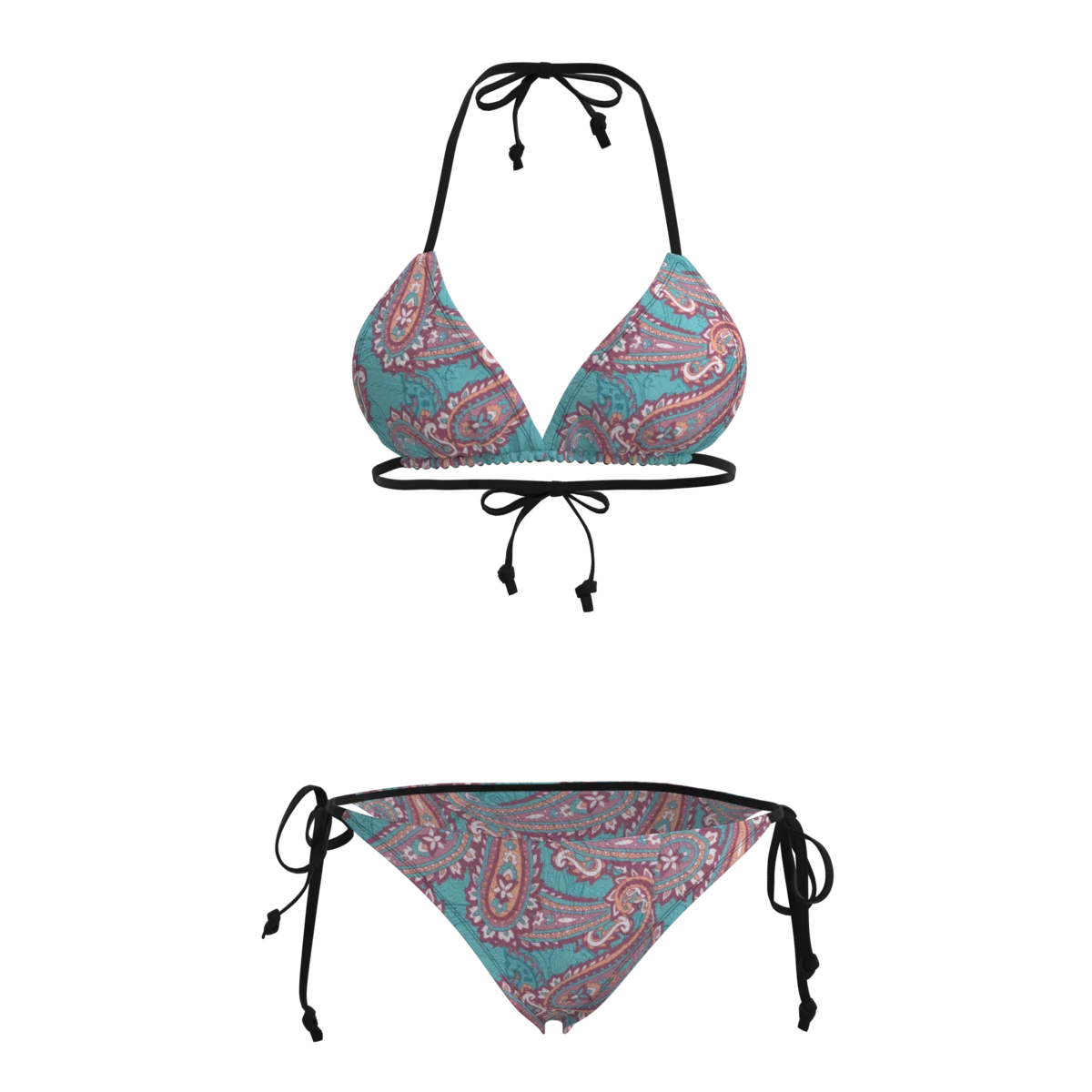 锦纶氨纶复古风四面弹泳装印花布