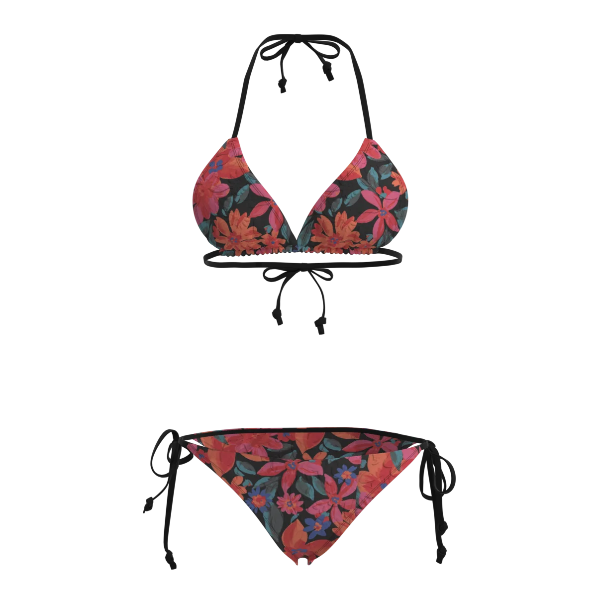 85%锦纶四面弹大花泳装面料